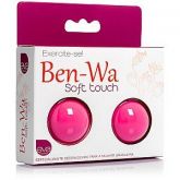 Ben-Wa, para exercícios vaginais - em Soft Touch - Rosa