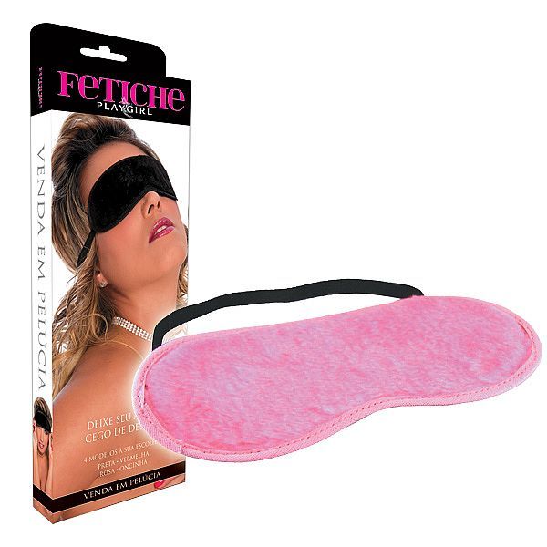Tapa Olho em Pelúcia - rosa