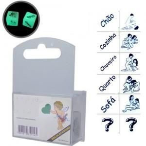 Dados Cubo do Prazer Hot Brilha no Escuro